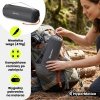 Ultralekki materac dmuchany jednoosobowy do spania na kemping i trekking HyperMotion Campmat – 190x56 cm – szary